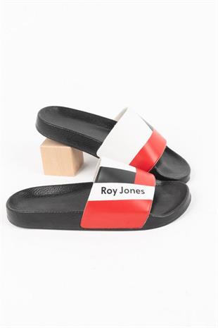Roy Jones 8300 Unisex Beyaz Çift Toka Günlük Terlik