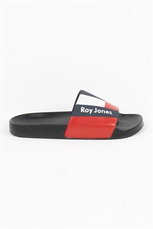 Roy Jones 8300 Unisex Lacivert Çift Toka Günlük Terlik