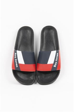 Roy Jones 8300 Unisex Lacivert Çift Toka Günlük Terlik