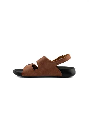 Roy Jones Barcelona Urban Taba Erkek Çift Tokalı Günlük Sandalet 5003