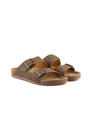 Roy Jones BreezeStep Unisex Vizon Çift Toka Günlük Terlik 6500
