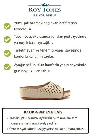 Roy Jones Kadın Bej Günlük Terlik 1825