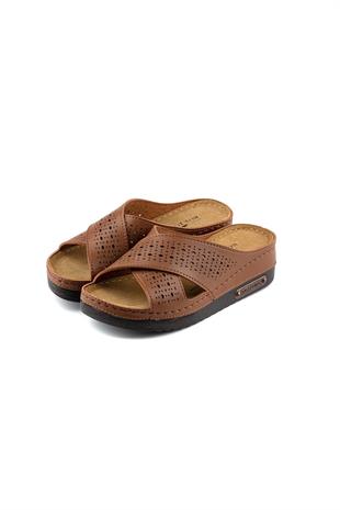 Roy Jones Kadın Taba Çapraz Delikli Günlük Terlik 3025