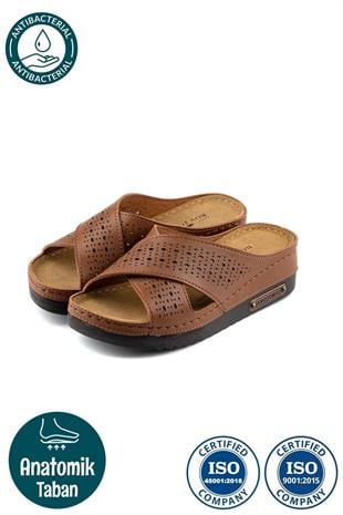 Roy Jones Kadın Taba Çapraz Delikli Günlük Terlik 3025