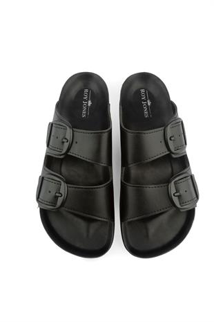 Roy Jones PastelSteps Kadın Siyah Çift Toka Günlük Terlik 6130