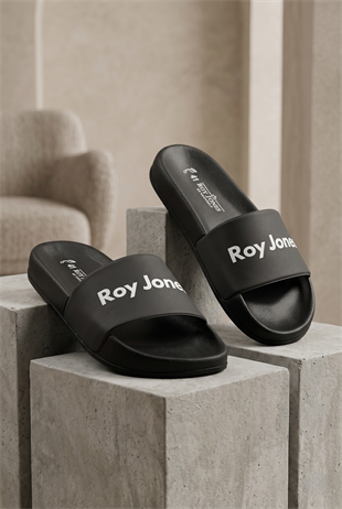 Roy Jones Summery Slide Erkek Siyah Günlük Terlik 8100