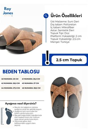 Roy Jones Toronto Erkek Haki Çapraz Günlük Terlik 5000