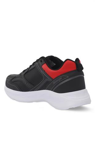 Slazenger Gima Erkek Siyah Kırmızı Sneaker Günlük Spor Ayakkabı