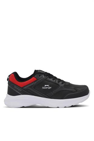 Slazenger Gima Erkek Siyah Kırmızı Sneaker Günlük Spor Ayakkabı