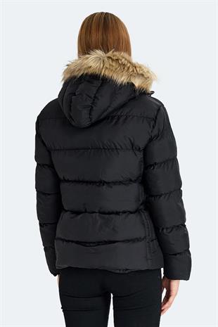 Slazenger Guest Kadın Puffer Şişme Mont Siyah