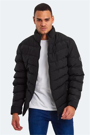 Slazenger Head New Erkek Puffer Şişme Mont Siyah