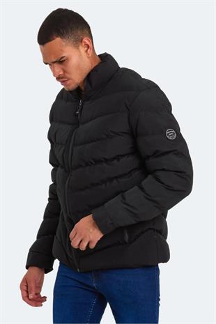 Slazenger Head New Erkek Puffer Şişme Mont Siyah