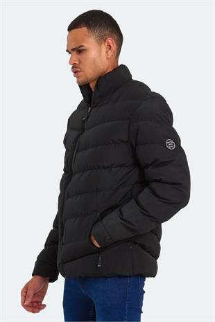 Slazenger Head New Erkek Puffer Şişme Mont Siyah