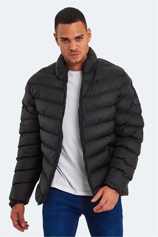 Slazenger Hear Erkek Puffer Şişme Mont Siyah