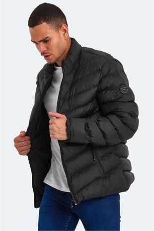 Slazenger Hear Erkek Puffer Şişme Mont Siyah