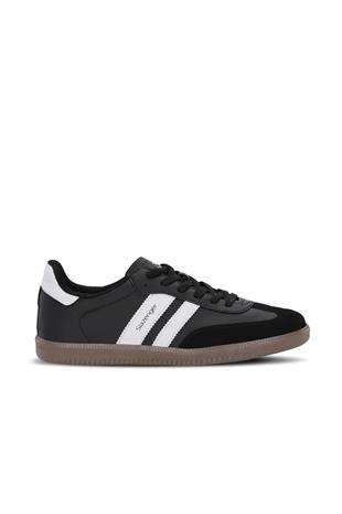 Slazenger INDIA Unisex Siyah Beyaz Sneaker Günlük Spor Ayakkabı