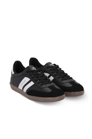 Slazenger INDIA Unisex Siyah Beyaz Sneaker Günlük Spor Ayakkabı