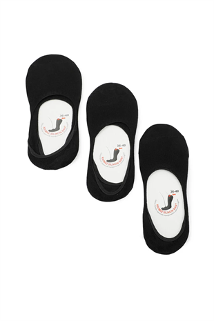 Slazenger Jamar Kadın Spor Babet  Çorap 36-40 Siyah 3 lü Paket