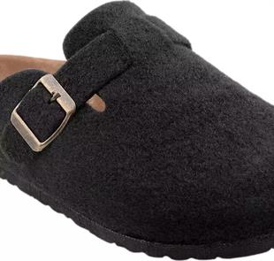 Slazenger Leo Kadın Siyah Keçe Ev Terlik