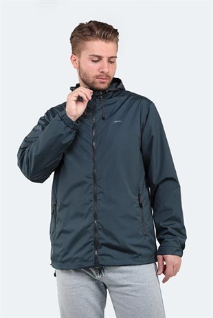 Slazenger OFANS Yağmurluk Rüzgarlık Erkek Mont Petrol