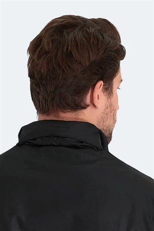 Slazenger RAREN Yağmurluk Rüzgarlık Erkek Mont Siyah