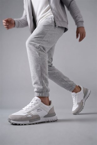 Slazenger Skate Beyaz Gri Koşu & Yürüyüş Spor Ayakkabısı SA16RE022-002