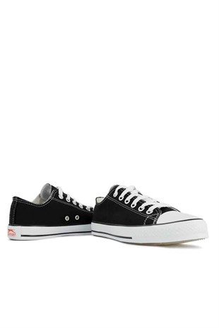 Slazenger Sun Kadın Kanvas Siyah Sneaker Spor Ayakkabı