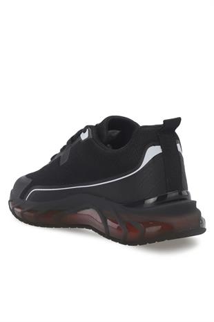 Slazenger Turbo Siyah Kırmızı Sneaker Günlük Spor Ayakkabı