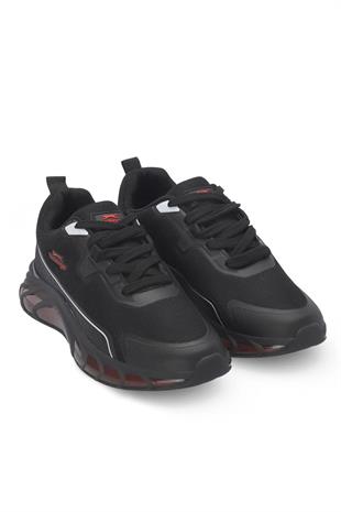 Slazenger Turbo Siyah Kırmızı Sneaker Günlük Spor Ayakkabı