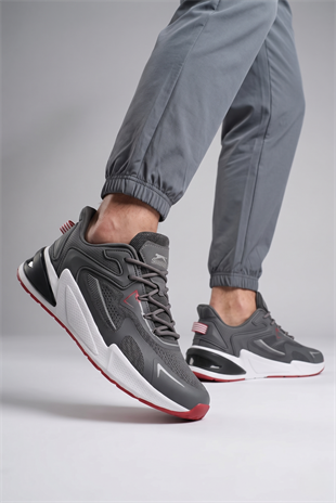 Slazenger Walther İthl Koyu Gri Sneaker Günlük Spor Ayakkabı