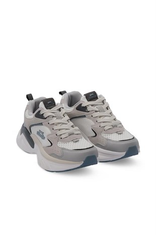 Slazenger Wind İthl Beyaz Gri Kadın Spor Ayakkabı