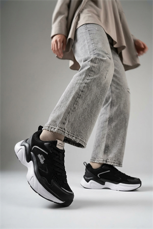 Slazenger Wind İthl Siyah Gri Kadın Spor Ayakkabı