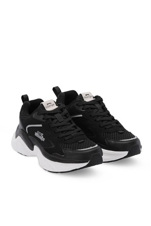 Slazenger Wind İthl Siyah Gri Kadın Spor Ayakkabı
