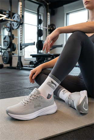 Slazenger Wise İthl Gri Pembe Kadın Spor Ayakkabı