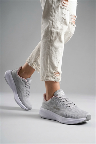 Slazenger Wise İthl Gri Pembe Kadın Spor Ayakkabı