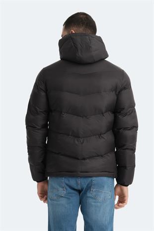 Slazenger World In Erkek Puffer Şişme Mont Siyah
