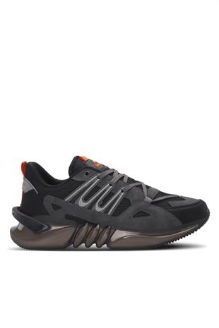 Slazenger Zalar Koyu Gri Siyah Erkek Günlük Sneaker Spor Ayakkabı SA24RE004 - 232
