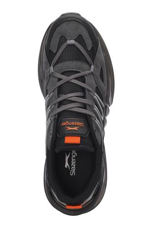 Slazenger Zalar Koyu Gri Siyah Erkek Günlük Sneaker Spor Ayakkabı SA24RE004 - 232