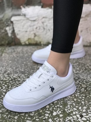 U.S Polo Assn. Abe Beyaz Kadın Sneaker Ayakkabı v1