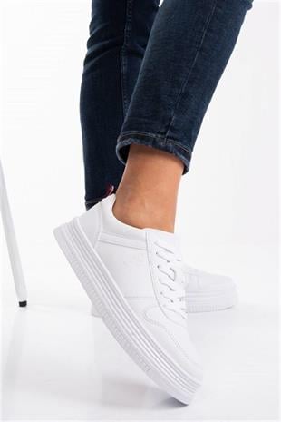 U.S Polo Assn. Suri Beyaz Kadın Sneaker Günlük Ayakkabı