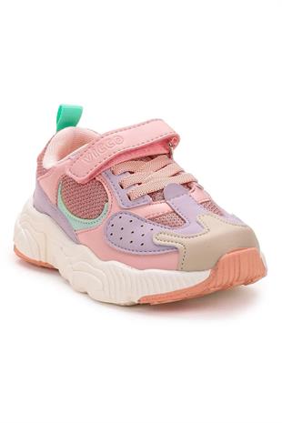 Vicco 346.P23K.118-114 Niro II Cırtlı Pudra Kız Çocuk Spor Ayakkabı Pudra