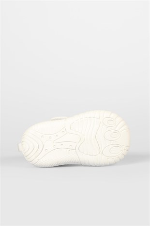 Vicco 950.E25Y.241-11 Yaomi Cırtlı Beyaz Çocuk Günlük Ayakkabı