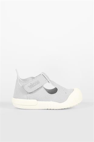 Vicco 950.E25Y.224-12 Loro II Cırtlı Gri Bebek Günlük İlk Adım Ayakkabı