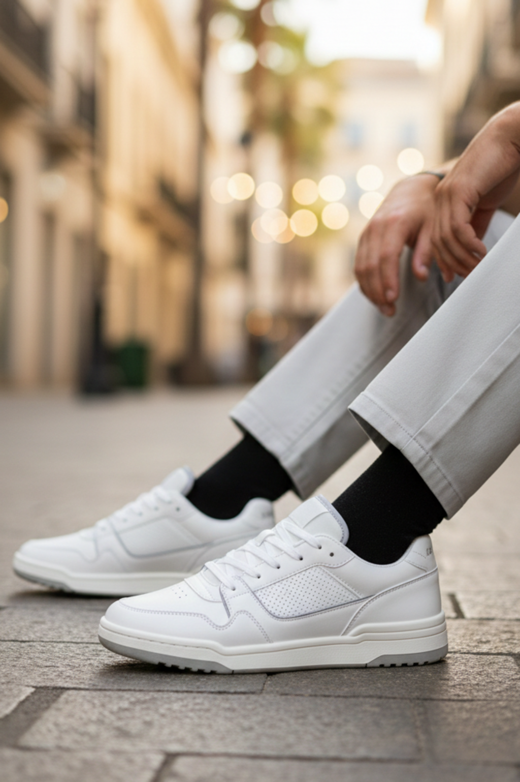 Jack & Jones JFWLONDON PU Erkek Beyaz Sneaker Spor Ayakkabı 12254003