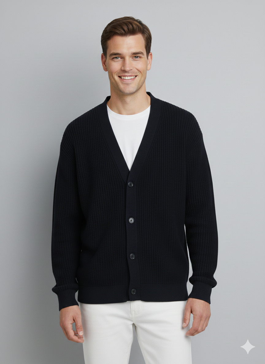 Jack & Jones JJCONNOR Knit Cardigan Koyu Lacivert Renk Hırka 12278960