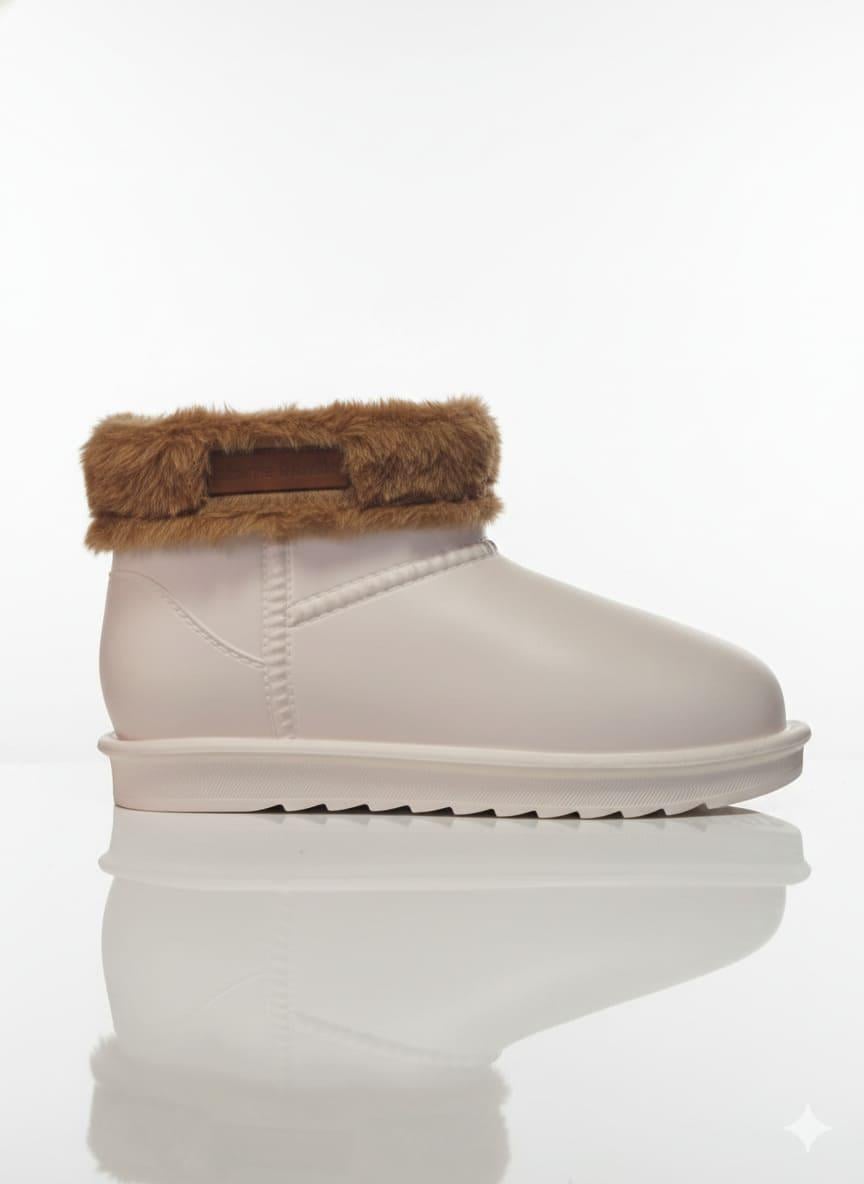 Pierre Cardin Kadın Kürklü Bej Günlük Yağmur Bot 55314