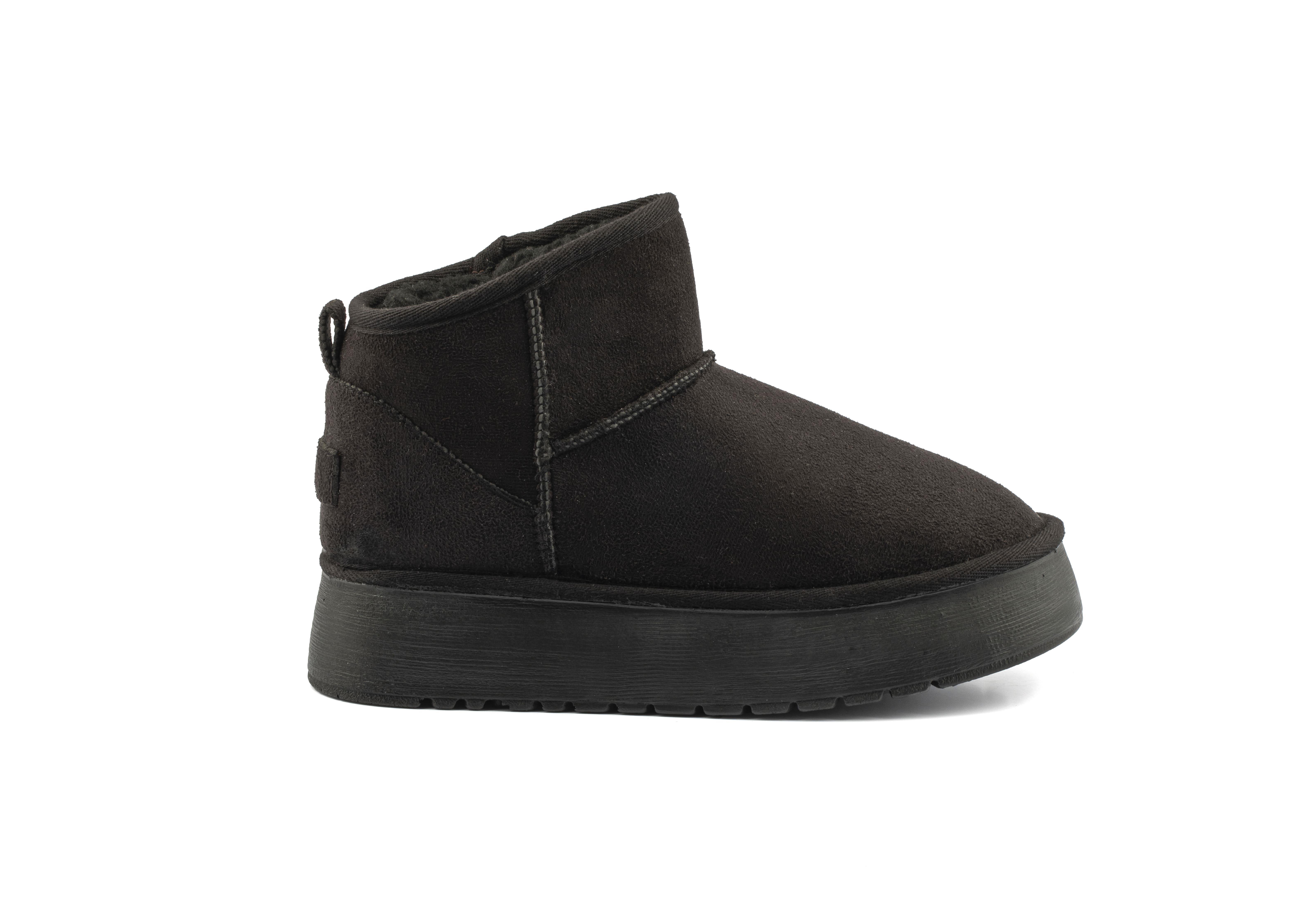 Roy Jones Melbourne Kadın İçi Kürklü Siyah Yüksek Taban Günlük Bot 9000-101