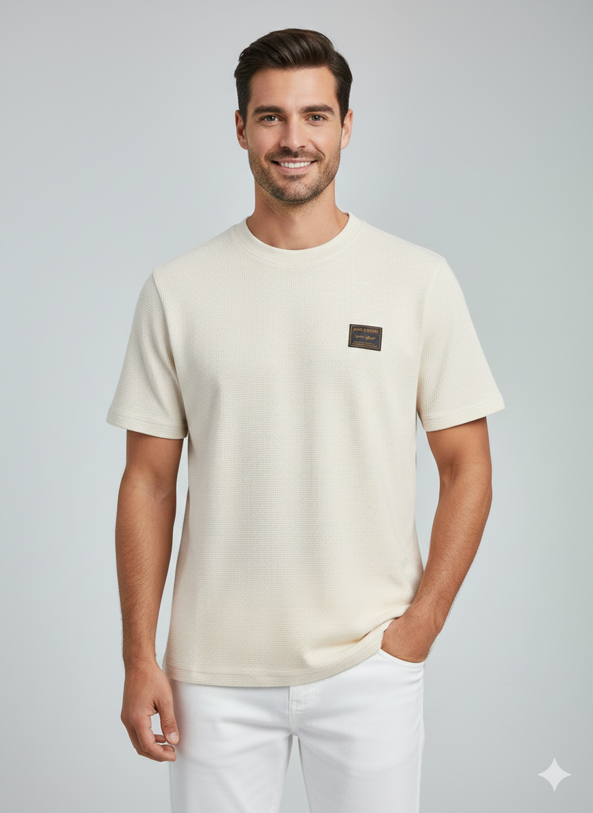 Jack & Jones JJDAYTONA Erkek Kırık Beyaz Tişört 12294714