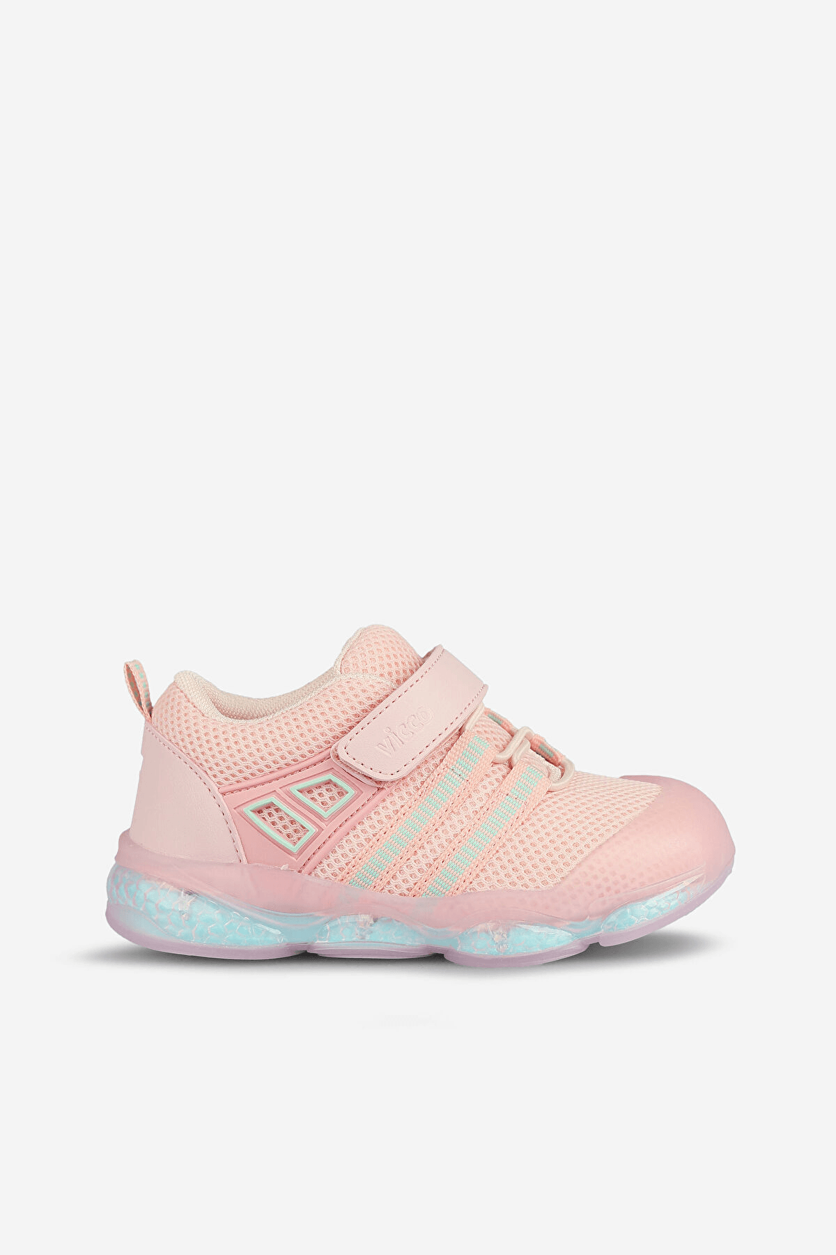 Vicco 346.B24Y.150-114 Orante Işıklı Cırtlı Pudra Çocuk Sandalet