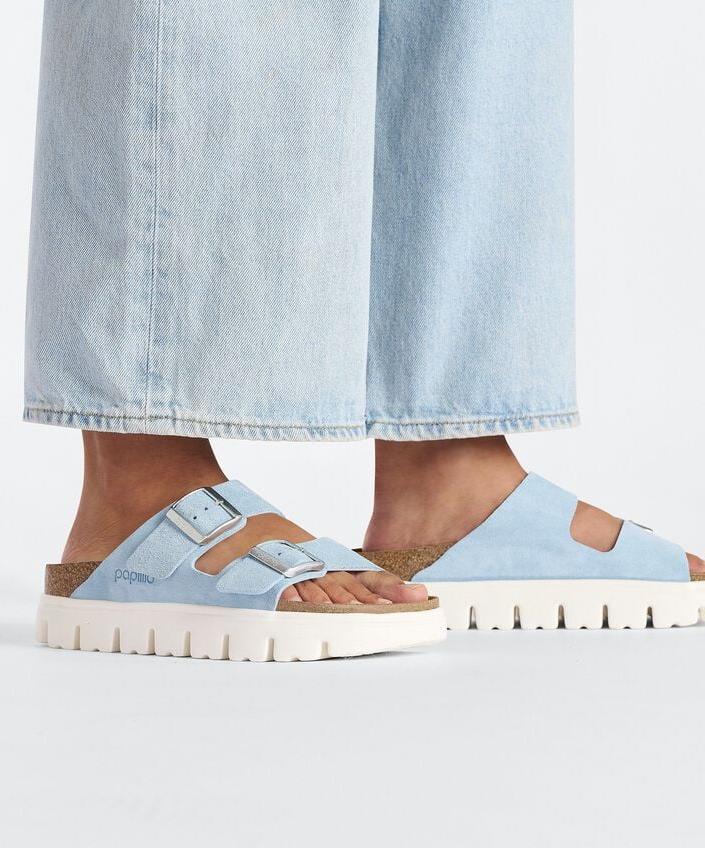 Birkenstock Arizona Chunky VL Mineral Mavi Çift Tokalı Kadın Terlik 1026883 v1-Y
